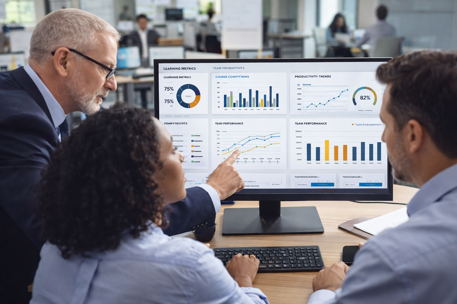 HR and L&D leaders measuring training ROI with productivity and performance dashboards in 2026